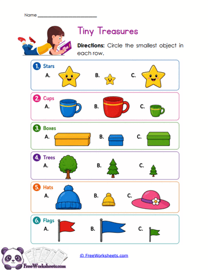 Smallest Choice Worksheet