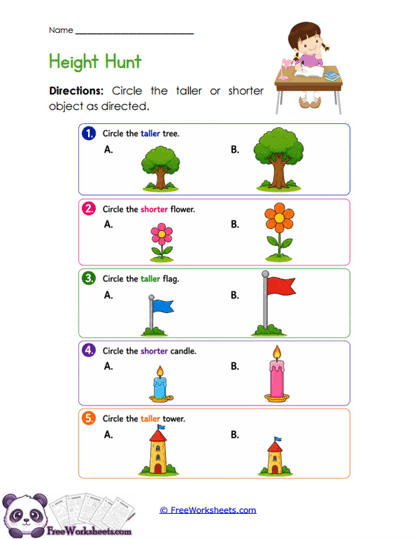 Height Match Worksheet