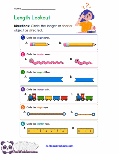 Length Match Worksheet