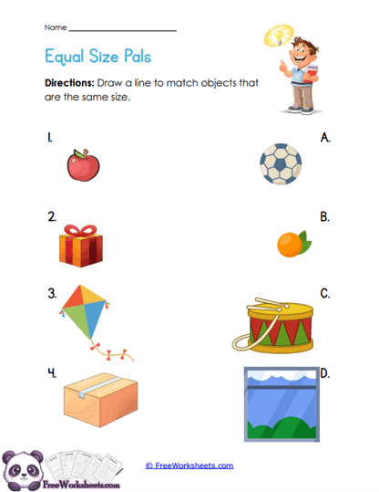 Same Size Worksheet