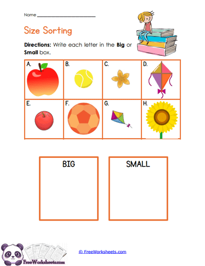 Big Small Worksheet