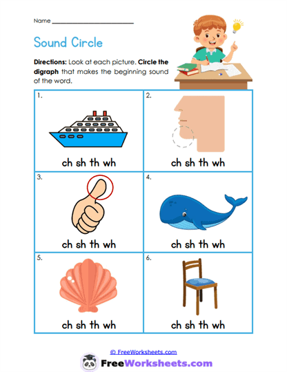 Sound Circle Worksheet