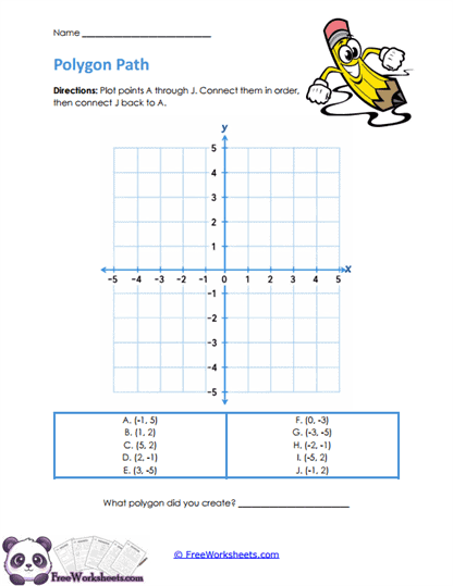 Polygon Plot Worksheet