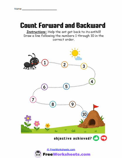 Ant Journey Worksheet