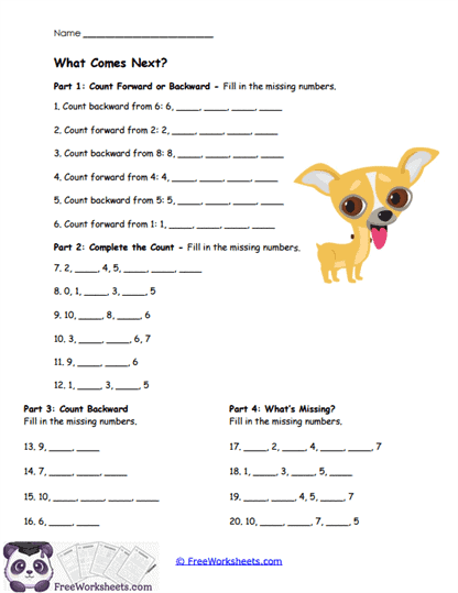 What Comes Next? Worksheet