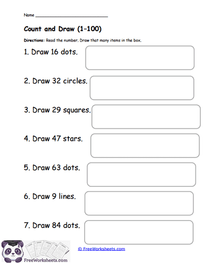Count & Color Worksheet