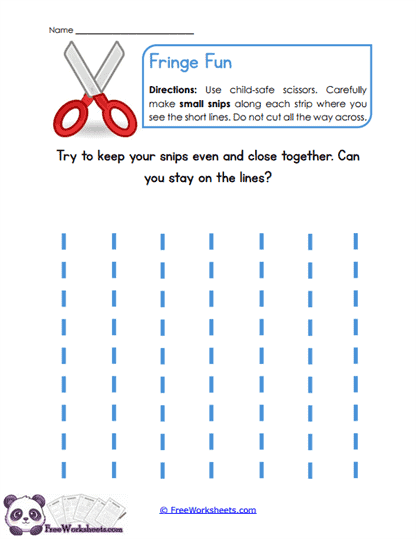 Fringe Snips Worksheet