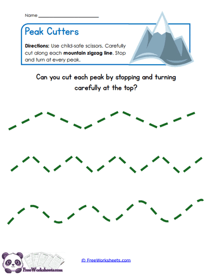 Mountain Turns Worksheet