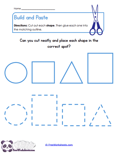 Shape Matching Worksheet