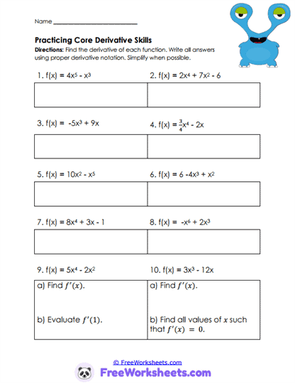 Auto Draft Worksheet