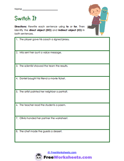 Object Rewriting Worksheet