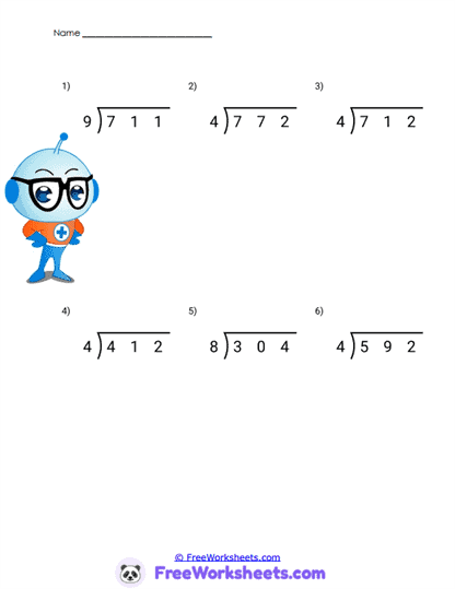 Monster Quotients Worksheet