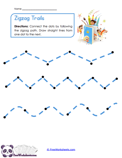 Zigzag Lines Worksheet
