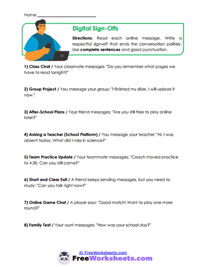 Digital Sign-Offs Worksheet
