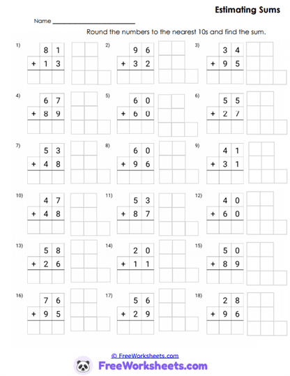 Tens Tracker Worksheet