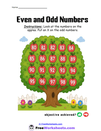 Tree Patterns Worksheet