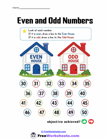 Number Neighborhood Worksheet