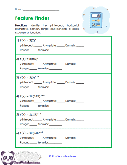 Feature Search Worksheet