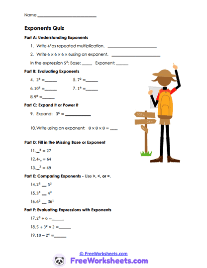 Power Review Worksheet