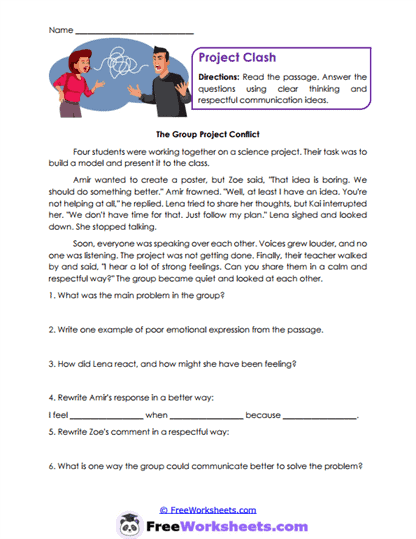 Project Tension Worksheet