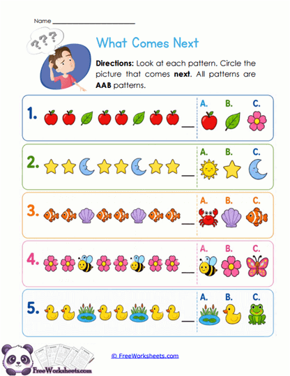 Next Choice Worksheet