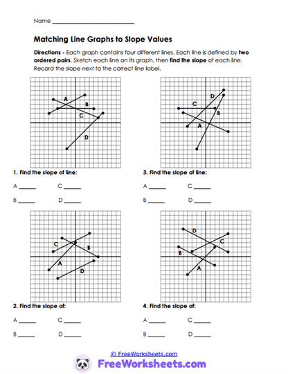 Graph Matching Worksheet
