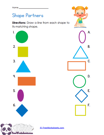 Shape Partners Worksheet