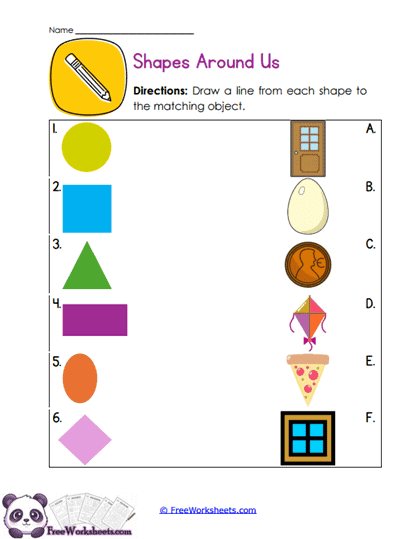 Shape Objects Worksheet
