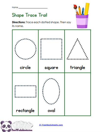 Shape Tracing Worksheet