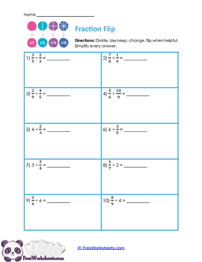 Division Fluency Worksheet