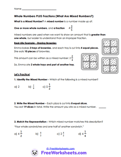 Mixed Forms Worksheet