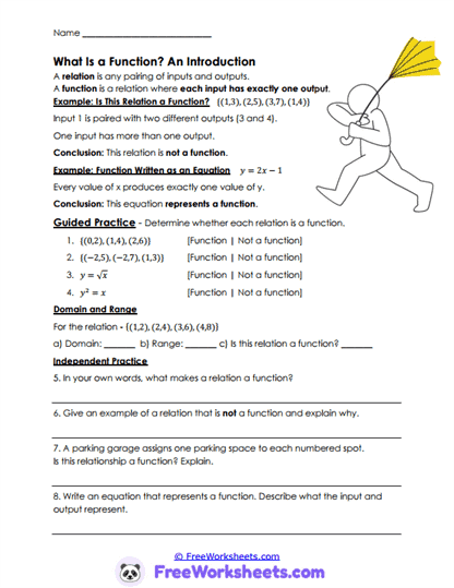 Functions And Relations Worksheet Collection