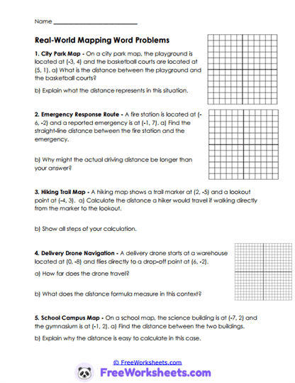 Mapping Paths Worksheet