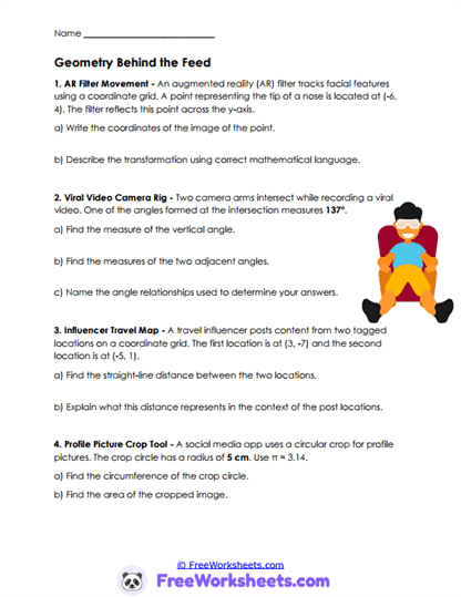 Digital Shapes Worksheet