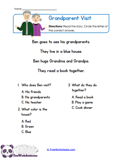 Family Visit Worksheet
