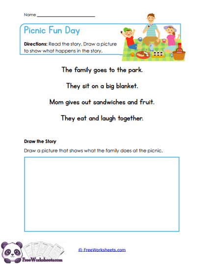 Picnic Picture Worksheet
