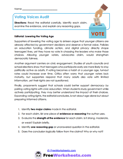 Grade 11 Worksheet Collection