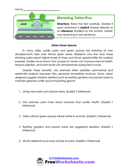 Meaning Detective Worksheet