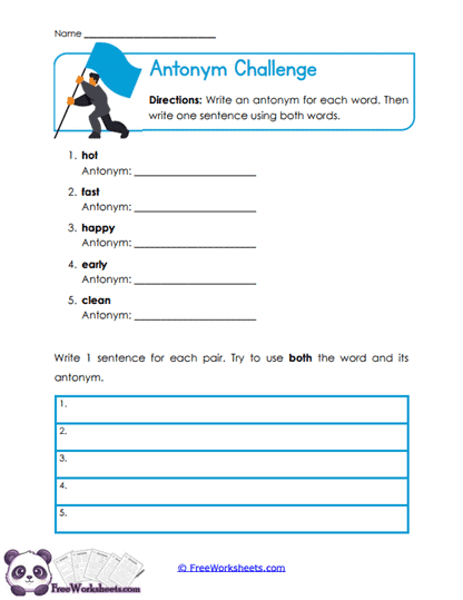 Vocabulary Worksheets for 3rd Grade - FreeWorksheets.com