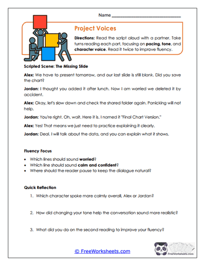 Project Voices Worksheet