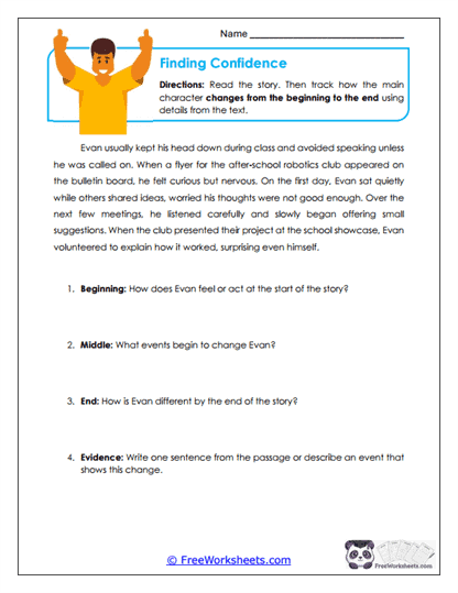 Finding Confidence Worksheet
