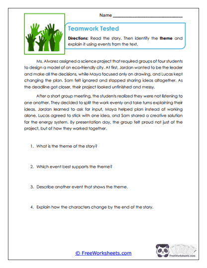 Teamwork Tested Worksheet