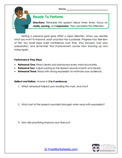 Ready To Perform Worksheet