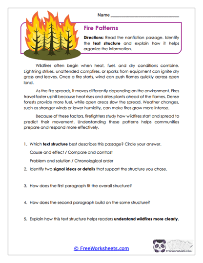 Grade 7 Reading Passage Worksheet Collection