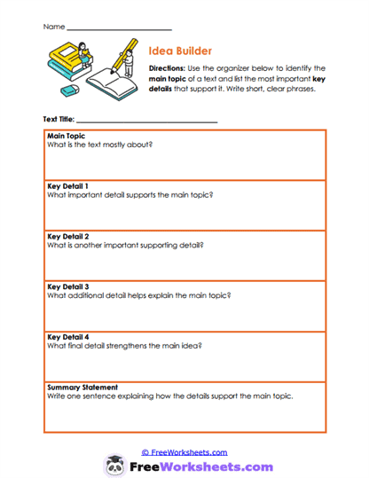 Idea Builder Worksheet