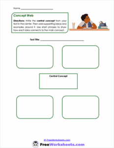 Concept Web Worksheet - FreeWorksheets.Com