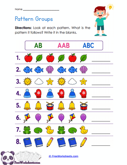 Sequence Labels Worksheet