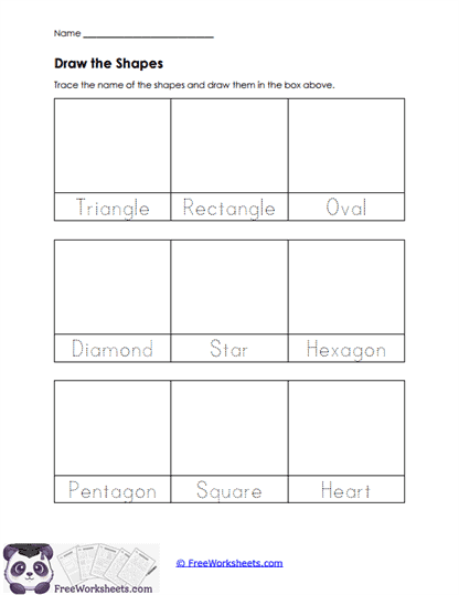Draw the Shapes Worksheet