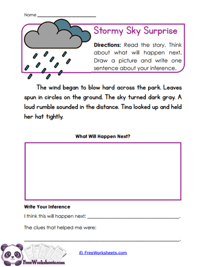 Storm Prediction Worksheet