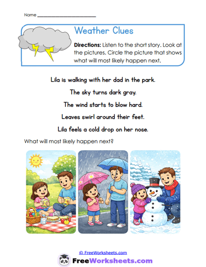 Storm Signals Worksheet